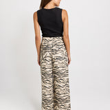 Saffra Wide Leg Jean - Animal