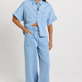 Saffra Relax Leg Jean - Medium Wash