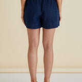 Relax Denim Shorts - Dark Blue