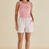Relax Denim Shorts - Pink