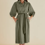Angelina Dress - Olive