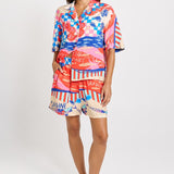 Copacabana Short - Mediterranean Print
