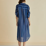 Hayman Shirt Dress - Navy/White Stripe