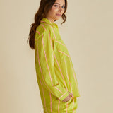Hayman Shirt - Yellow/Pink Stripe