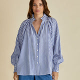 Romi Shirt - Navy Stripe