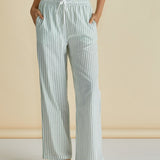 Georgie Pants - Green Stripe