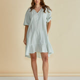 Livvy Dress - Green Stripe