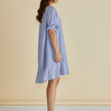 Livvy Dress - Navy Stripe