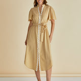 Immie Dress - Beige Ric Rac