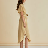 Immie Dress - Beige Ric Rac