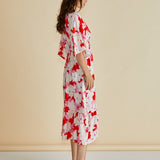 Moxie Dress - Red Print Floral