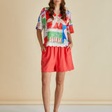 Scarlett Shirt - Seashell Print