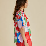 Scarlett Shirt - Seashell Print