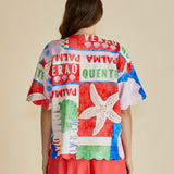 Scarlett Shirt - Seashell Print