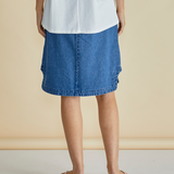 Dara Denim Skirt - Vintage Blue