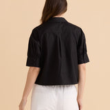 Reagan Poplin Shirt - Black