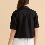 Reagan Poplin Shirt - Black