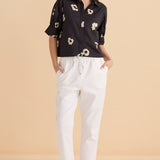 Reagan Poplin Shirt - Leopard Print