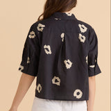 Reagan Poplin Shirt - Leopard Print