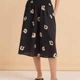 Reagan Poplin Skirt - Leopard Print