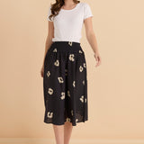 Reagan Poplin Skirt - Leopard Print