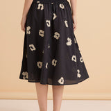 Reagan Poplin Skirt - Leopard Print