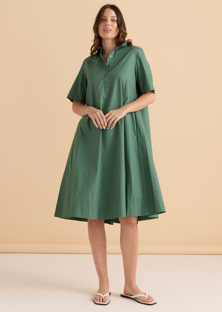 Savannah Swing Shirt Dress - Green | Betty Basics | Everyday Women's  Clothing