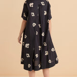 Savannah Swing Shirt Dress - Leopard Print