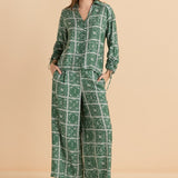 Belinda Blouse - Floral Tile Print