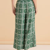 Pearl Palazzo Pant - Floral Tile Print