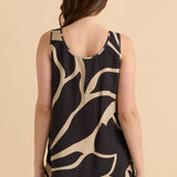 Lana Tunic Tank - Monochrome Floral