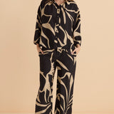 Palmer Puff Shirt - Monochrome Floral