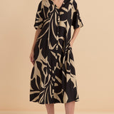 Camille Dress - Monochrome Floral
