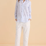 Reid Shirt - Blue Bow Stripe