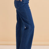 Straight Leg Jean - Dusty Blue