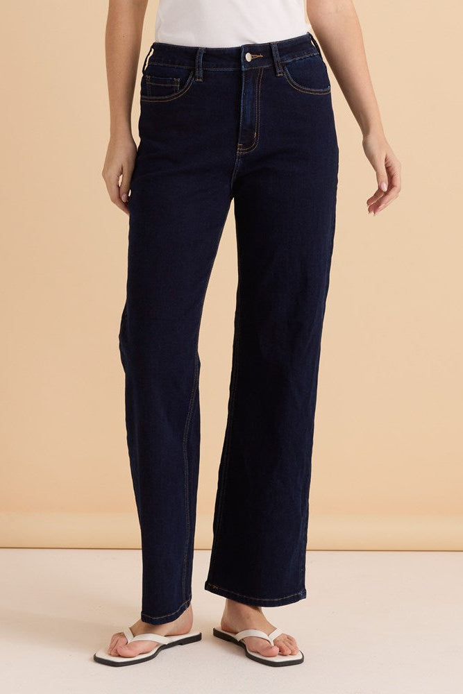 Straight Leg Jean - Indigo Blue
