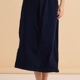Maxi Jogger Skirt - Dark Blue Wash