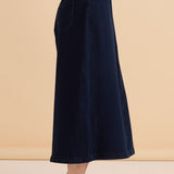 Maxi Jogger Skirt - Dark Blue Wash