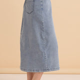 Maxi Jogger Skirt - Light Blue Wash