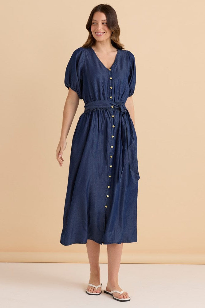 Lee Lyocell Dress - Dark Blue Wash