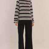 Wynn Wide Leg Ponte Pant - Black