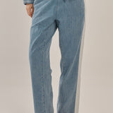 Callie Denim Jogger - Medium Blue