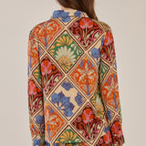 Frida Frill Shirt - Villa Floral Print