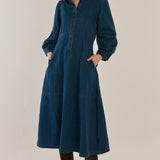 Detroit Dress - Dark Vintage Wash