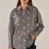 Athena Shirt - Mythology Stripe Print