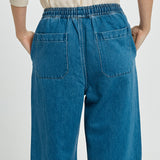 Vespa Denim Jogger - Mid Blue