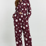 Stamp Relax Pants - Postage Stamp Print