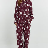 Stamp Relax Pants - Postage Stamp Print