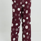 Stamp Relax Pants - Postage Stamp Print