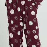 Stamp Relax Pants - Postage Stamp Print